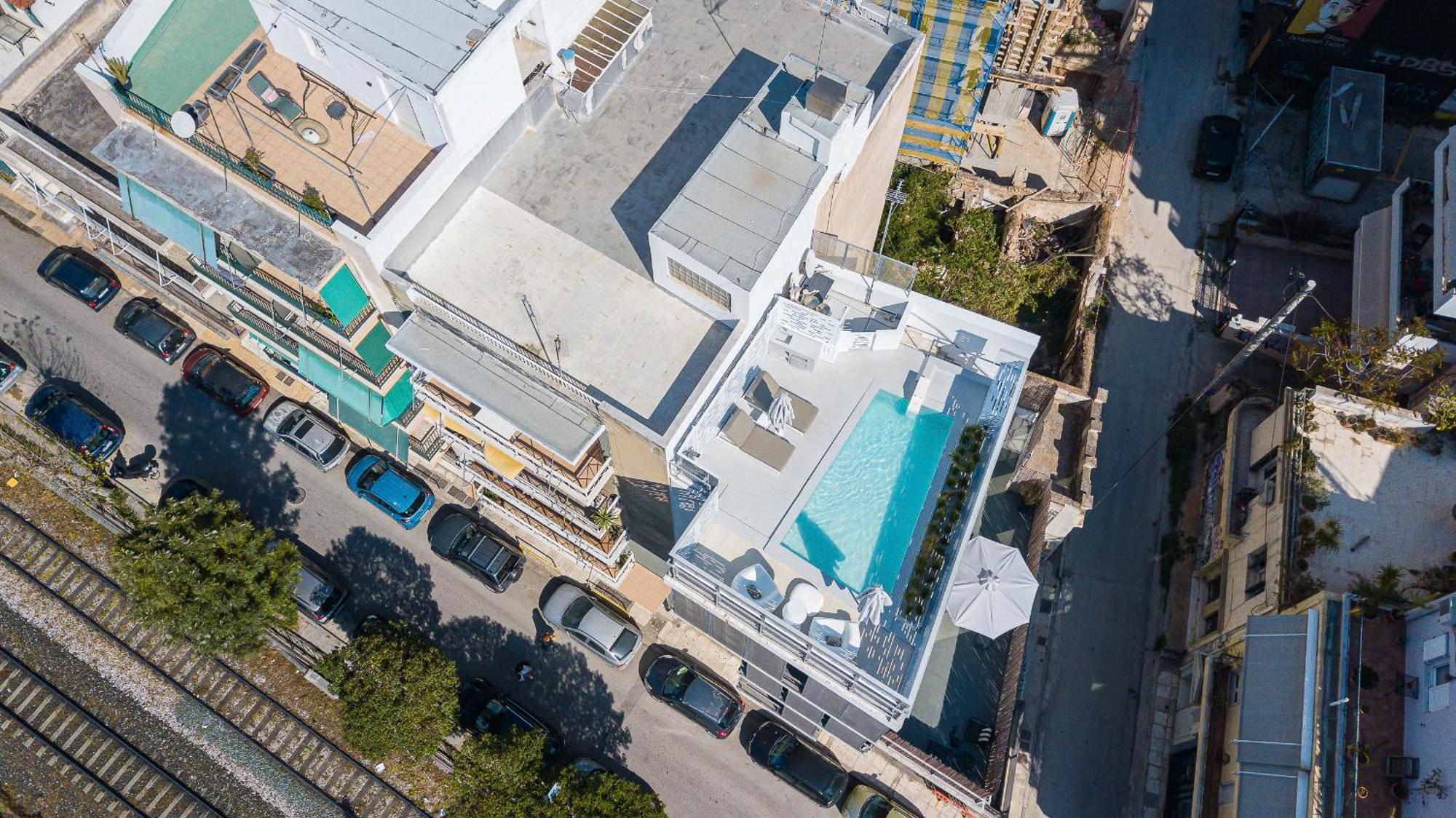 Ma Maison No5 Penthouse Loft, Private Heated Pool, Acropolis View, Ultra High Speed Internet 300 Mbps, Short Walk To Acropolis, Parking Upon Request, 1' From Metro 雅典 外观 照片